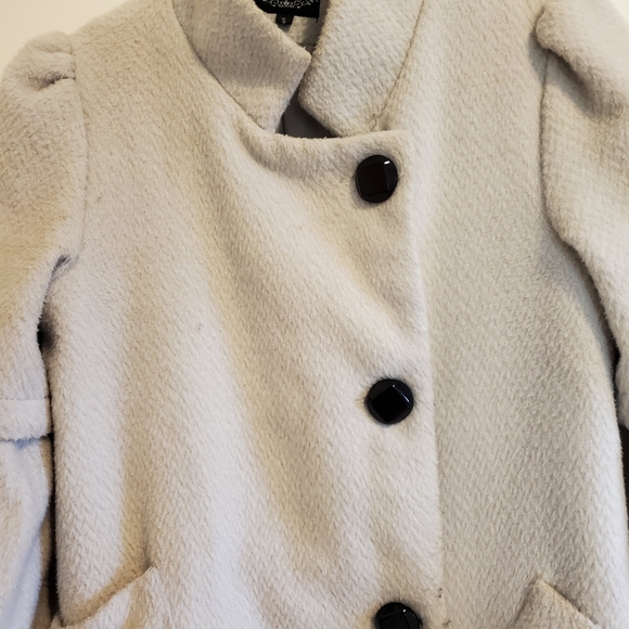 Button-Front 3/4-Sleeve Soft Coat - Picture 4 of 6